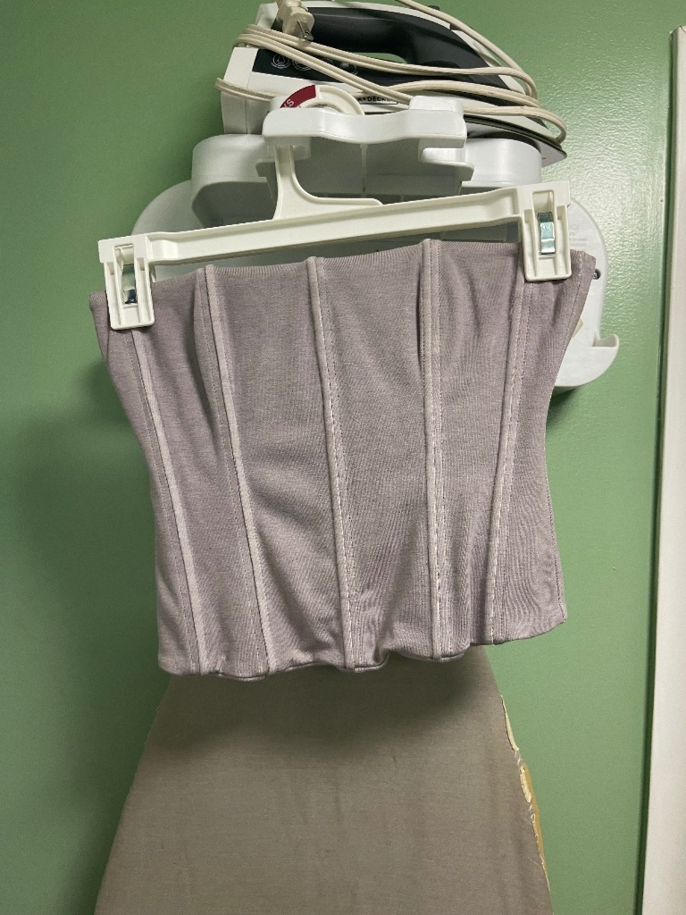 Grey skims corset top
